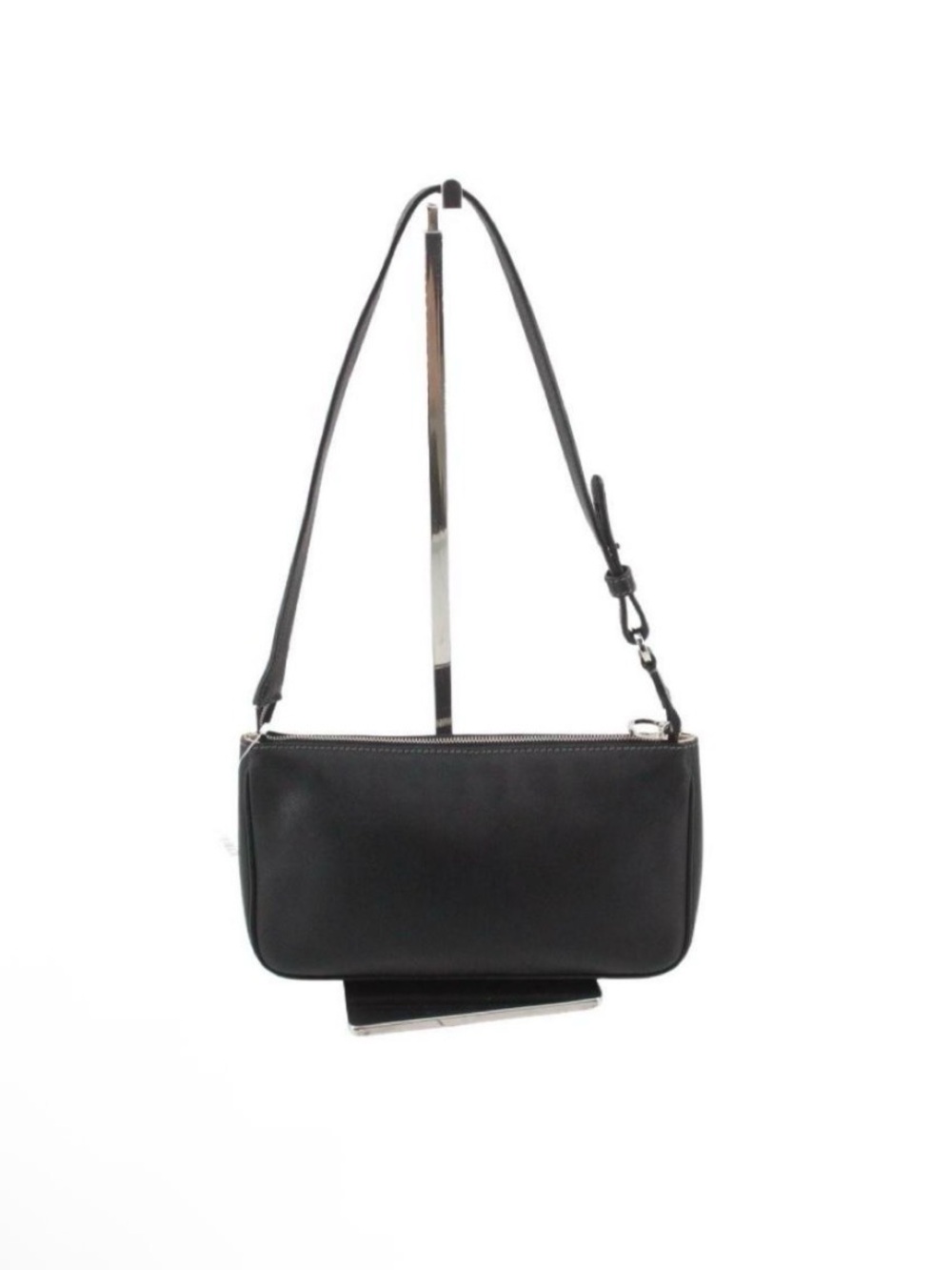Salvatore Ferragamo Black Leather Adjustable Shoulder Bag - with COA - Picture 4 of 12